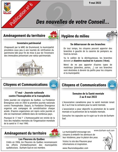 Nouvelles de mai 2022 page 2