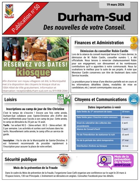 Édition de mars 2026