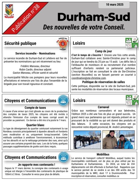 Édition de mars 2025