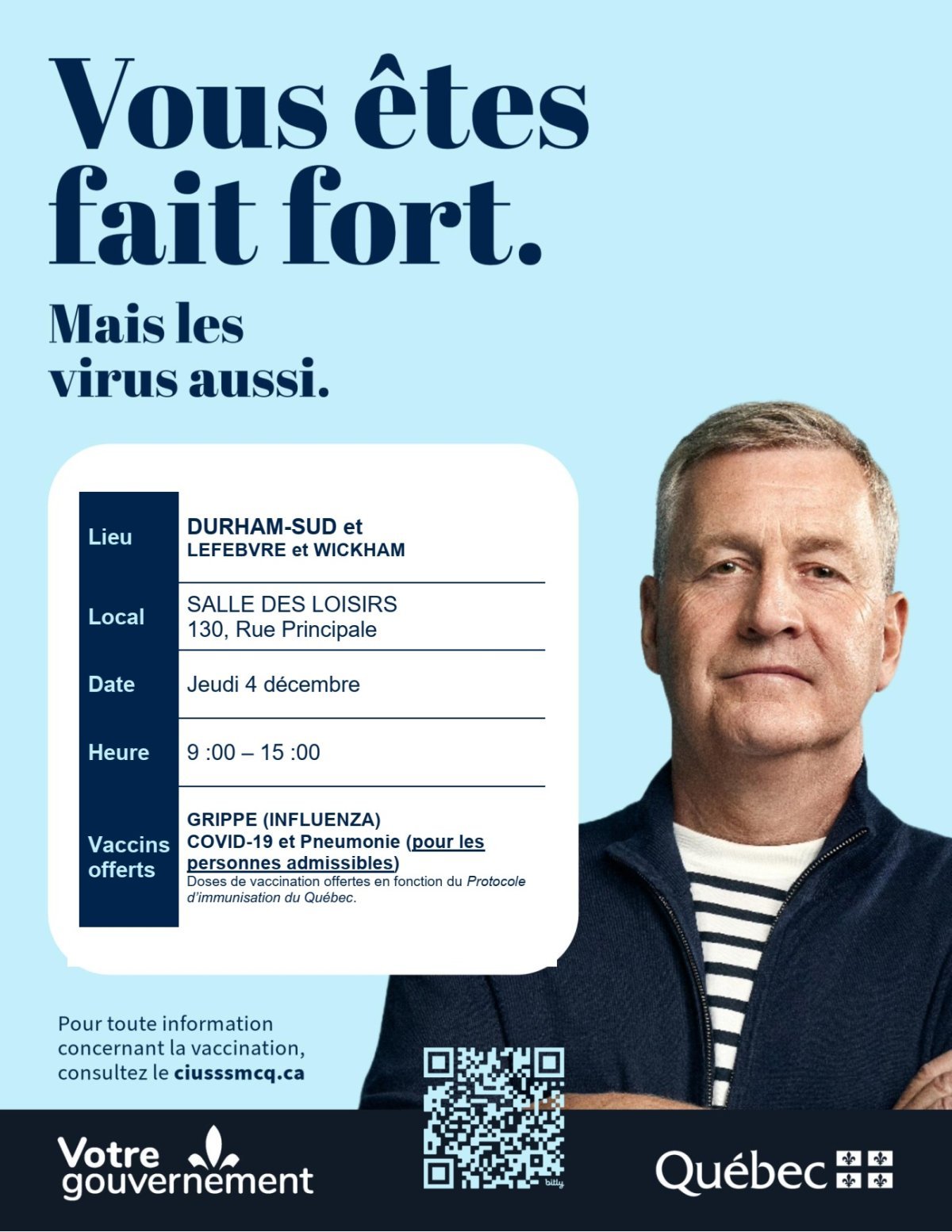 Affiche vaccins covid et pneumonie