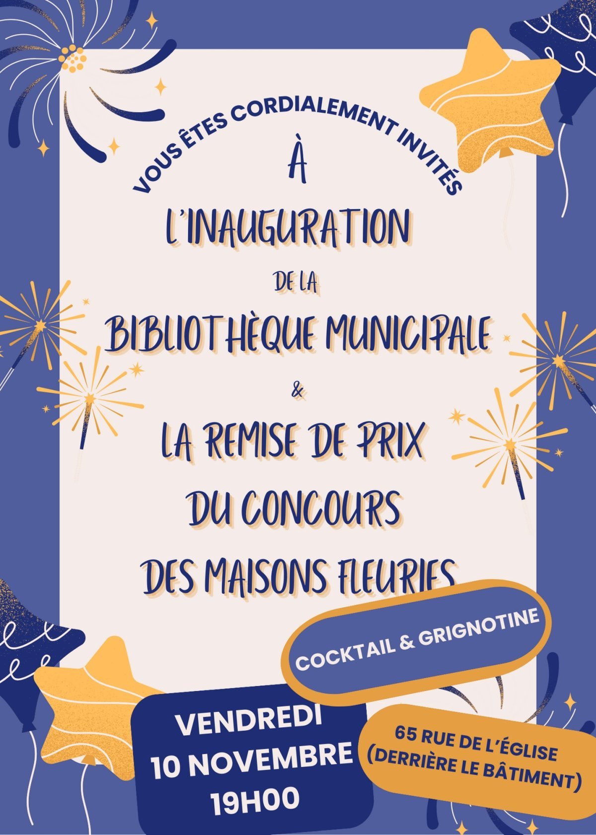 Inauguration de la bibliothèque