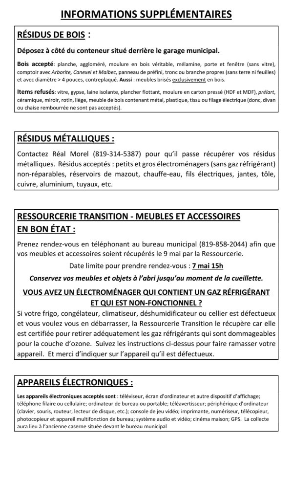 Jours de récupération 2026
