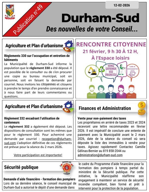 Édition de février 2026