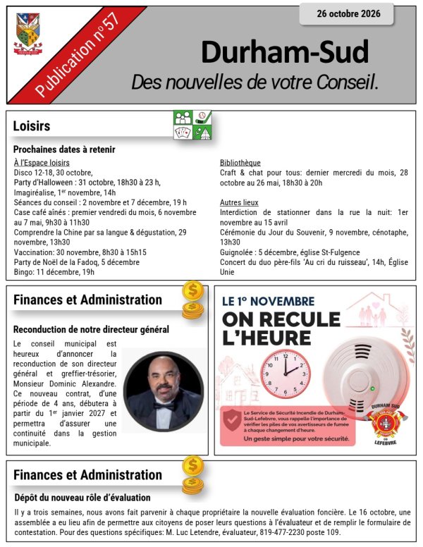 Édition d'octobre 2026